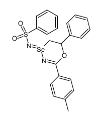 N-[6-Phenyl-2-p-tolyl-5,6-dihydro-4λ4-[1,4,3]oxaselenazin-(4Z)-ylidene]-benzenesulfonamide Structure