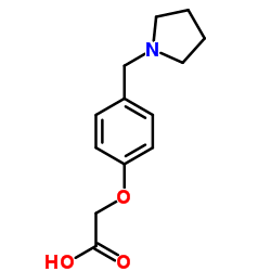 (4-PYRROLIDIN-1-YLMETHYL-PHENOXY)-ACETIC ACID结构式