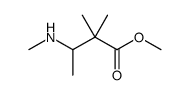 methyl 2,2-dimethyl-3-(methylamino)butanoate结构式