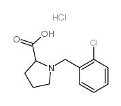 1-(2-氯苄基)-吡咯烷-2-羧酸盐酸盐结构式
