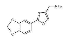 2-BENZO[1,3]DIOXOL-5-YL-OXAZOL-4-YL-METHYLAMINE Structure