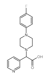 [4-(4-氟苯基)哌嗪-1-基]吡啶-3-乙酸结构式