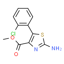 Methyl 2-amino-5-(2-chlorophenyl)-1,3-thiazole-4-carboxylate Structure
