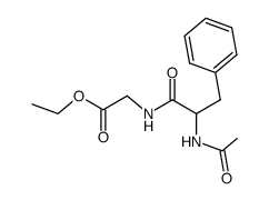 N-(N-acetyl-phenylalanyl)-glycine ethyl ester结构式