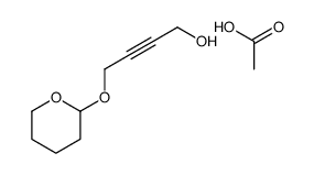acetic acid,4-(oxan-2-yloxy)but-2-yn-1-ol结构式