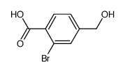 2-bromo-4-(hydroxymethyl)benzoic acid structure