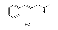 2-Propen-1-amine, N-methyl-3-phenyl-, hydrochloride (1:1)结构式