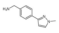 [4-(1-methylpyrazol-3-yl)phenyl]methanamine Structure