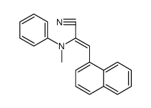 2-Propenenitrile, 2-(methylphenylamino)-3-(1-naphthalenyl)-结构式