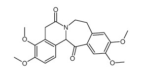 3,4,11,12-tetramethoxy-5,8,9,14a-tetrahydroisoquinolino[2,1-c][3]benzazepine-6,14-dione Structure