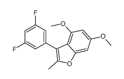 3-(3,5-difluorophenyl)-4,6-dimethoxy-2-methyl-1-benzofuran Structure