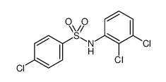 4-Chloro-N-(2,3-dichlorophenyl)benzenesulfonamide Structure