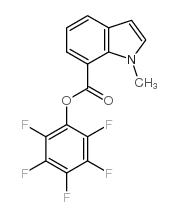 (2,3,4,5,6-pentafluorophenyl) 1-methylindole-7-carboxylate结构式