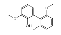2-Fluoro-6-methoxy-2'-hydroxy-3'-methoxy biphenyl Structure