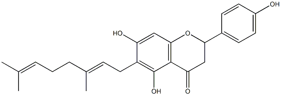 6-香叶草基柚皮素结构式