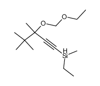 3,4,4-Trimethyl-1--3-aethoxymethoxy-pentin-(1)结构式