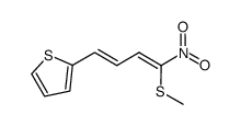 2-[(1E,3Z)-(4-methylsulfanyl-4-nitrobuta-1,3-dienyl)]thiophene Structure