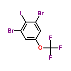 2,6-Dibromo-4-(trifluoromethoxy)iodobenzene Structure