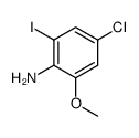 4-chloro-2-iodo-6-methoxy-phenylamine Structure
