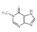 6H-Purine-6-thione,1,9-dihydro-1-methyl- Structure