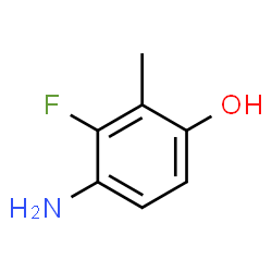 4-氨基-3-氟-2-甲基苯酚结构式