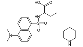 丹酰-DL-α-氨基正丁酸哌啶盐结构式