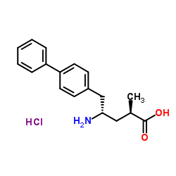 (2R,4S)-5-([1,1'-联苯]-4-基)-4-氨基-2-甲基戊酸盐酸盐结构式