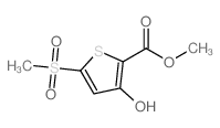 3-羟基-5-(甲基磺酰基)噻吩-2-羧酸甲酯结构式