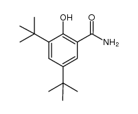 3,5-di-tert-butyl-2-hydroxybenzamide结构式