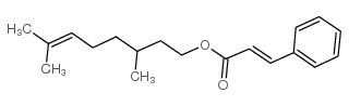 citronellyl cinnamate Structure