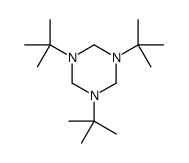 1,3,5-tri-tert-butylhexahydro-1,3,5-triazine Structure