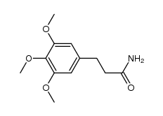 3-(3,4,5-trimethoxy-phenyl)-propionic acid amide结构式