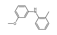 N-(3-methoxyphenyl)-2-methylaniline结构式