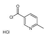 6-methylpyridine-3-carbonyl chloride,hydrochloride结构式