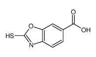 2-硫氧代-2,3-二氢苯并[d]噁唑-6-羧酸结构式