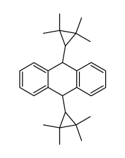 9,10-Bis(2,2,3,3-tetramethylcyclopropyl)-9,10-dihydroanthracen结构式