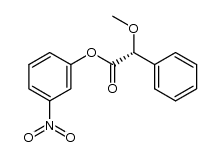 (-)-(R)-m-nitrophenyl α-methoxyphenylacatate Structure
