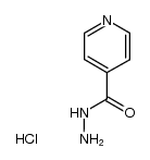 isonicotinic acid hydrazide, hydrochloride Structure