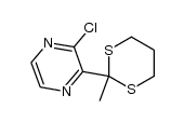 2-chloro-3-(2-methyl-1,3-dithian-2-yl)pyrazine结构式
