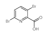 3,6-二溴吡啶-2-羧酸结构式