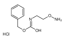 benzyl N-(2-aminooxyethyl)carbamate,hydrochloride Structure