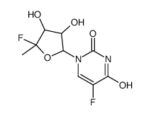 5'deoxy-4',5-difluorouridine structure