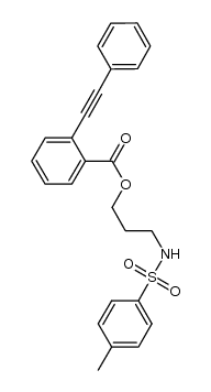 3-(4-methylphenylsulfonamido)propyl 2-(phenylethynyl)-benzoate结构式