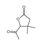 2(3H)-Furanone, 5-acetyldihydro-4,4-dimethyl- (9CI)结构式