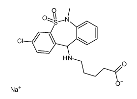 Tianeptine Metabolite MC5 Sodium Salt Structure
