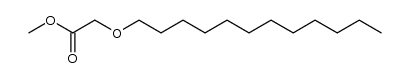 methyl 2-(dodecyloxy)acetate结构式