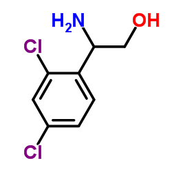 2-氨基-2-(2,4-二氯苯基)乙醇结构式