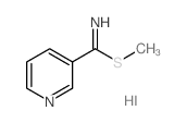 S-Methyl pyridine-3-carbothioimidate hydriodide结构式