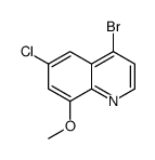 4-Bromo-6-chloro-8-methoxyquinoline Structure