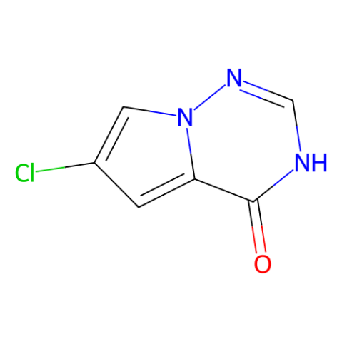 6-chloro-3H,4H-pyrrolo[2,1-f][1,2,4]triazin-4-one Structure